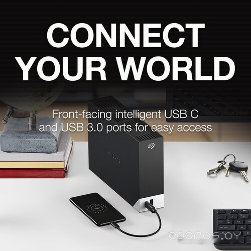 Внешний накопитель Seagate One Touch Desktop Hub 8TB, фото 3