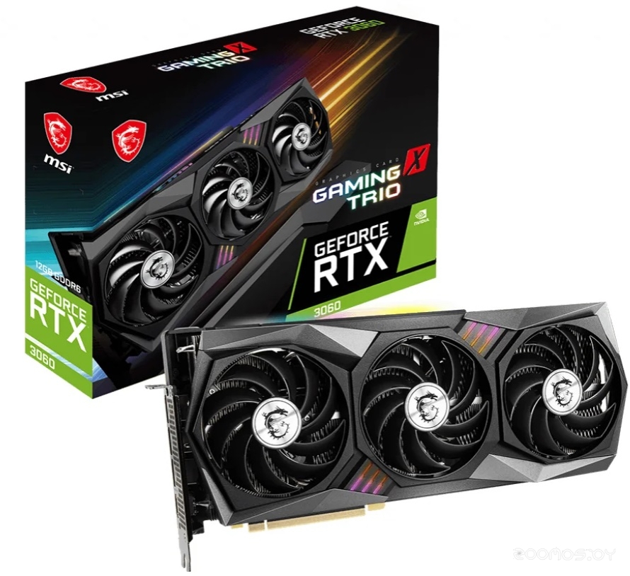 Видеокарта MSI RTX 3060 GAMING Z TRIO 12G, фото 7