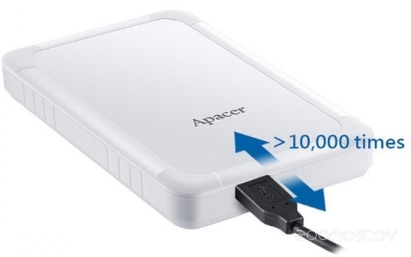 Внешний жёсткий диск Apacer AC532 1TB (White), фото 4