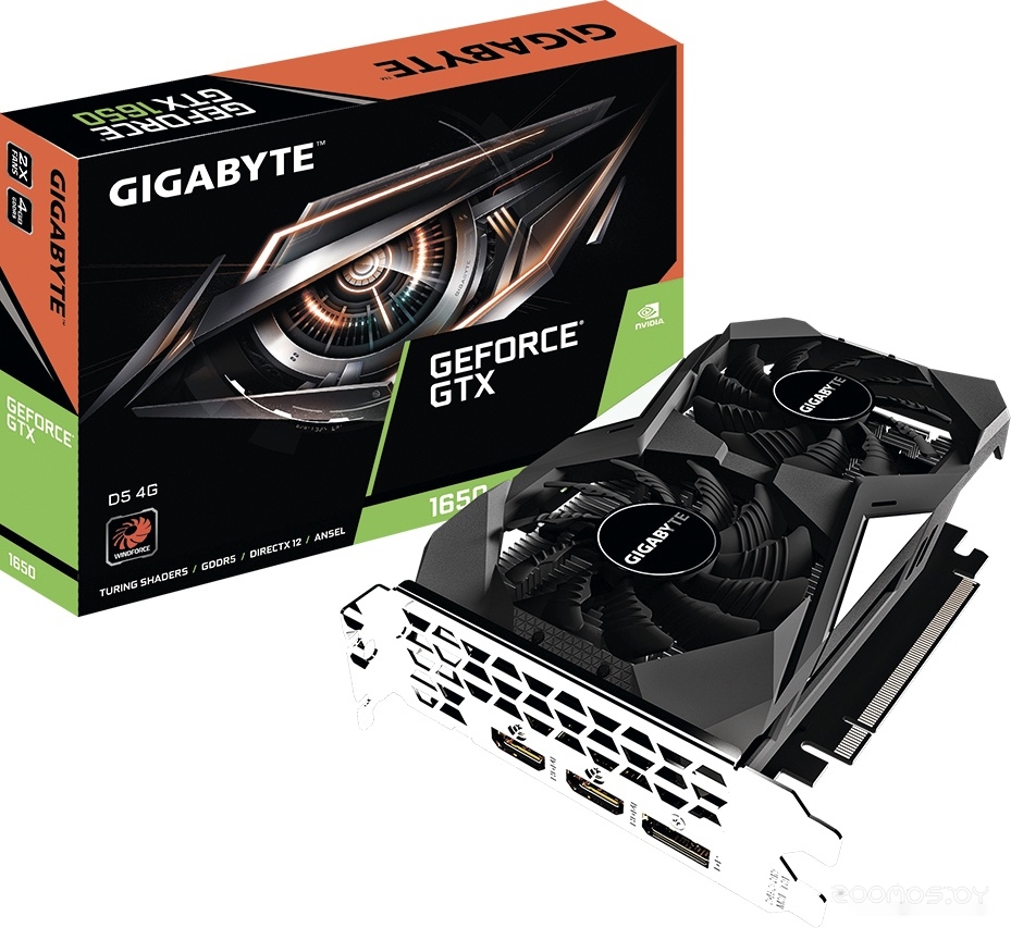 Видеокарта Gigabyte GeForce GTX 1650 D5 4G GV-N1650D5-4GD, фото 7
