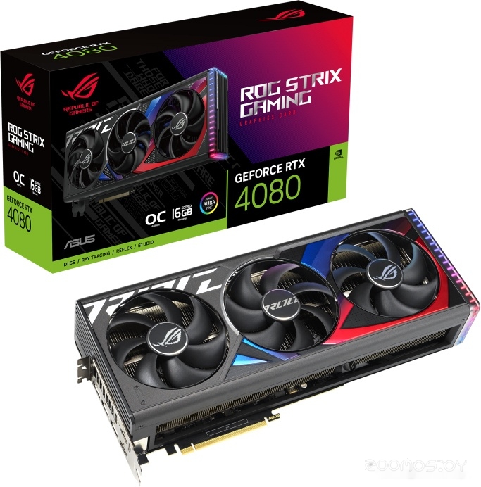 Видеокарта Asus ROG Strix GeForce RTX 4080 16GB GDDR6X OC Edition ROG-STRIX-RTX4080-O16G-GAMING, фото 7