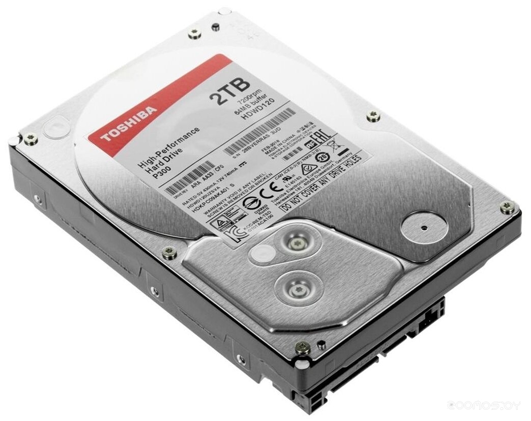 Жесткий диск Toshiba P300 2TB [HDWD120UZSVA], фото 3