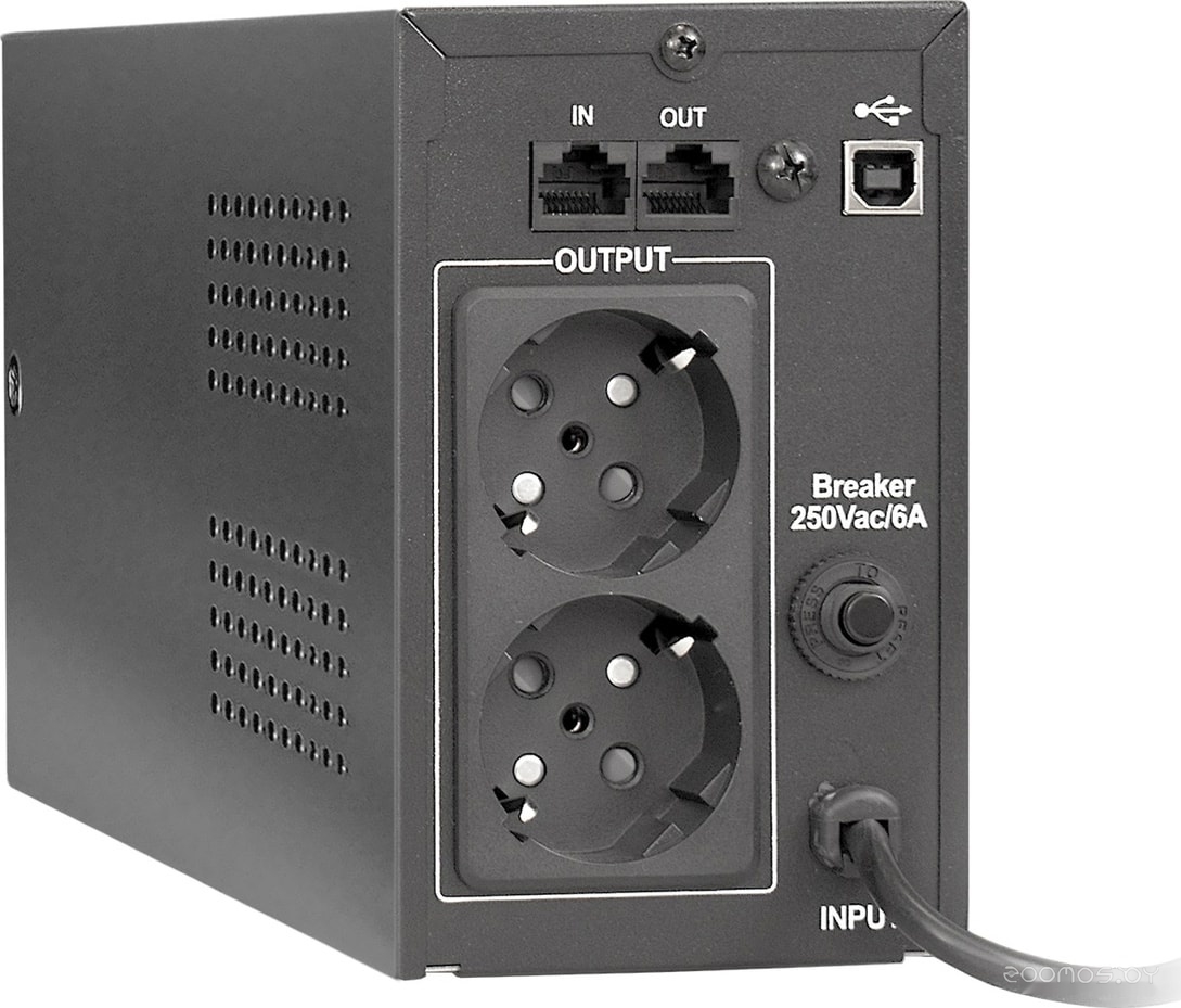 Источник бесперебойного питания Exegate Power Smart ULB-650.LCD.AVR.EURO.RJ.USB, фото 2