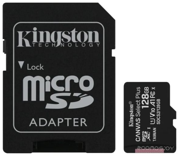 Карта памяти Kingston Canvas Select Plus microSDXC 128GB