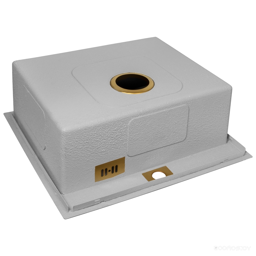 Кухонная мойка Zorg ZRN 5055 Nano PVD Gold, фото 4