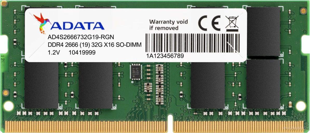 Оперативная память A-Data Premier 8GB DDR4 SODIMM PC4-21300 AD4S26668G19-SGN, фото 1