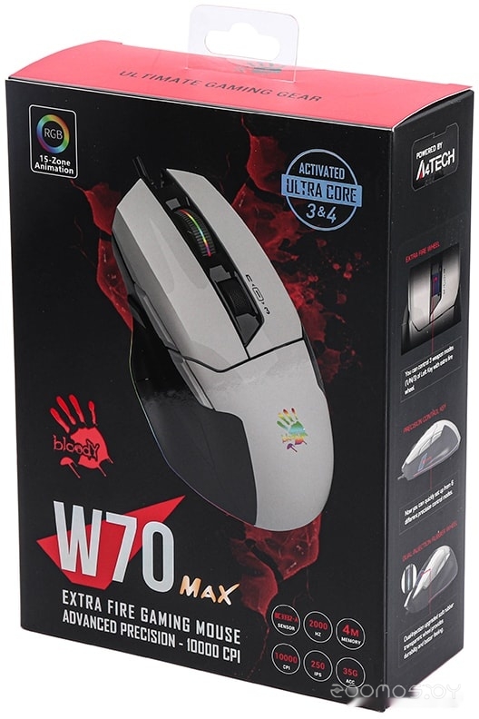 Игровая мышь A4Tech Bloody W70 Max (белый), фото 5