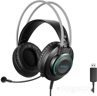 Наушники A4Tech Fstyler FH200U (черный/серый), фото 2