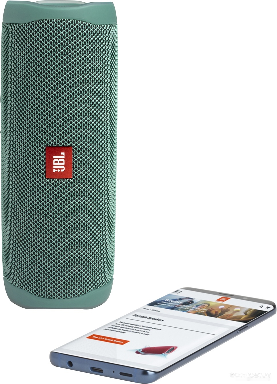 Беспроводная колонка JBL Flip 5 Eco Edition (зеленый), фото 2
