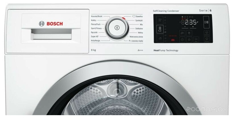 Сушильная машина Bosch WTW876SOPL, фото 4