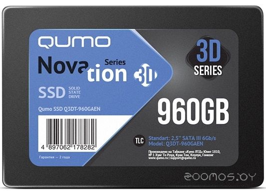 SSD Qumo Novation 3D TLC 960GB Q3DT-960GAEN
