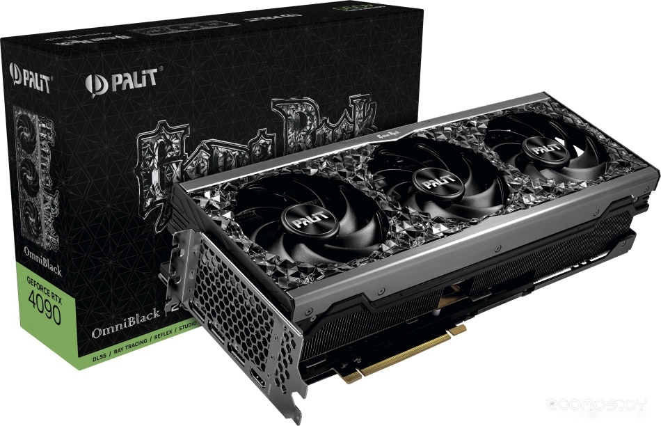 Видеокарта PALIT GeForce RTX 4090 GameRock OmniBlack 24G NED4090019SB-1020Q, фото 2