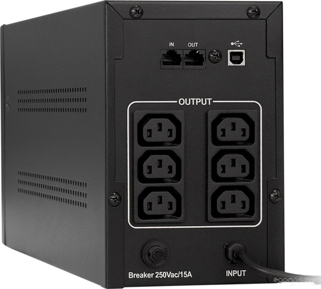 Источник бесперебойного питания Exegate SpecialPro UNB-1200.LED.AVR.C13.RJ.USB, фото 2