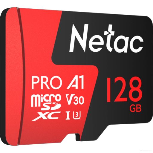 Карта памяти Netac P500 Extreme Pro 128GB NT02P500PRO-128G-R + адаптер