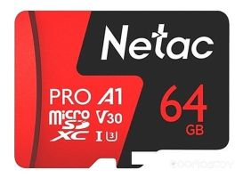 Карта памяти Netac P500 Extreme Pro 64GB NT02P500PRO-064G-R + адаптер