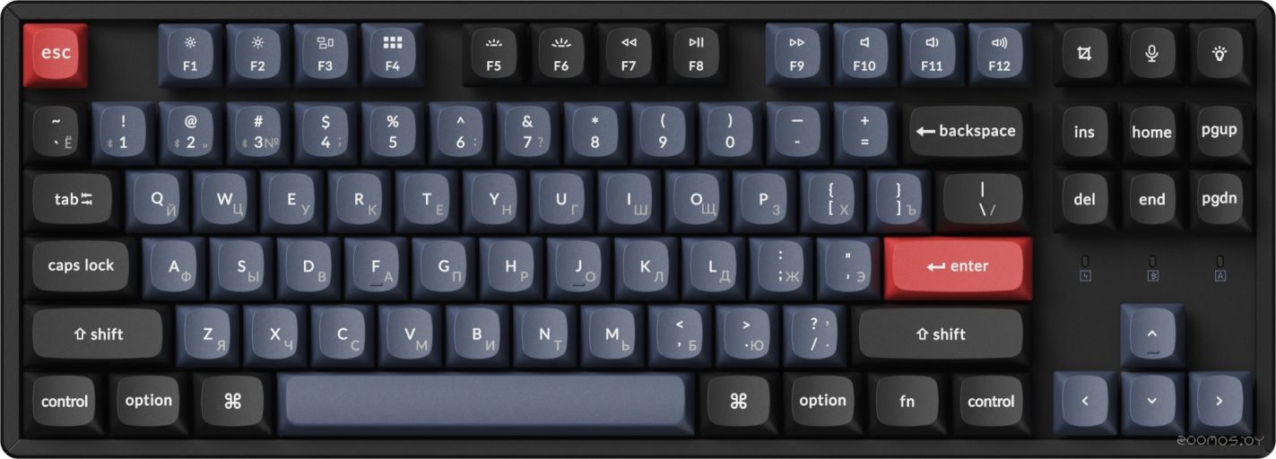 Клавиатура Keychron K8 Pro Wireless RGB K8P-J3-RU (Gateron G Pro Brown), фото 1