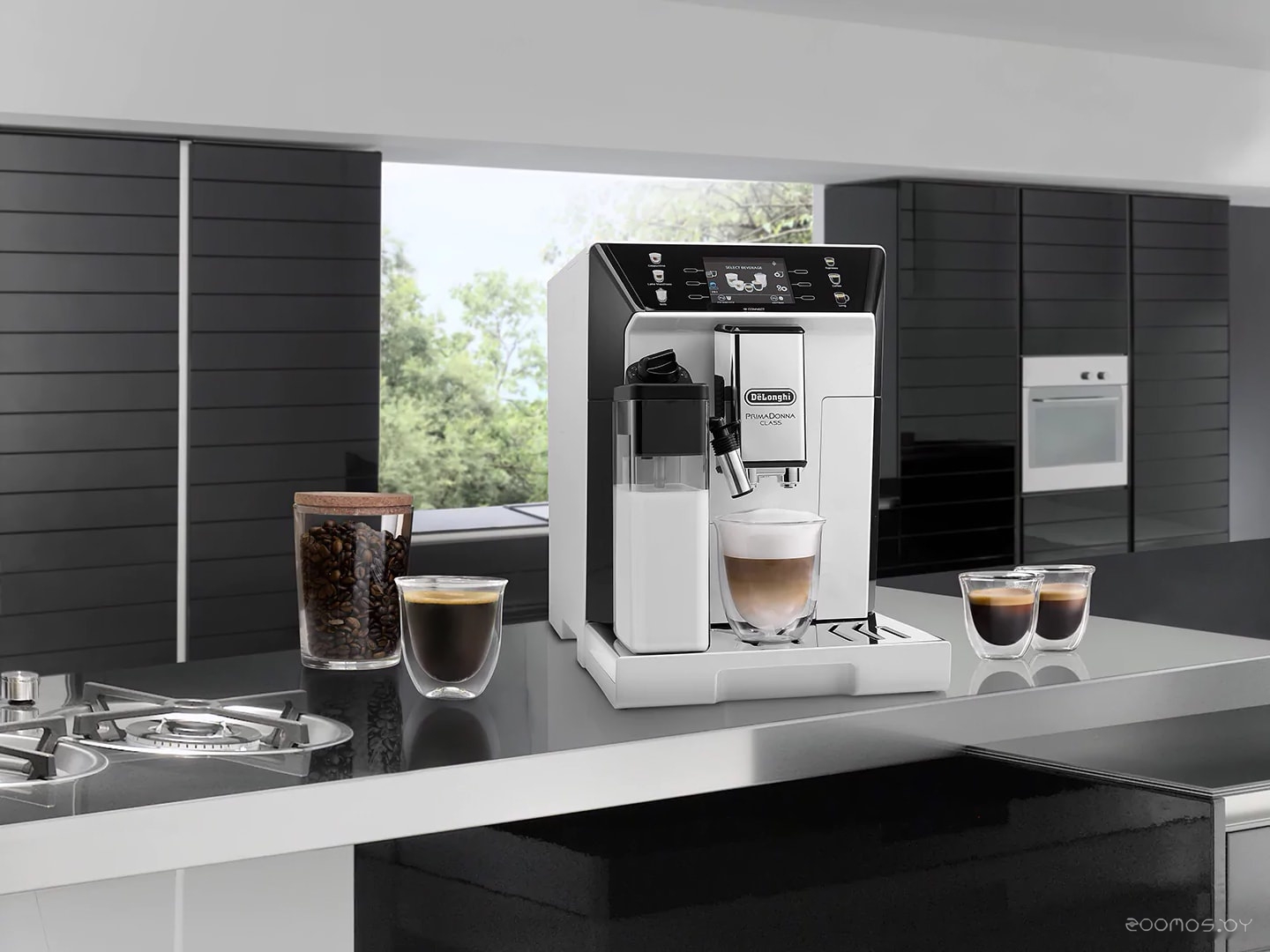 Эспрессо кофемашина Delonghi PrimaDonna Class Evo ECAM550.65.W, фото 6