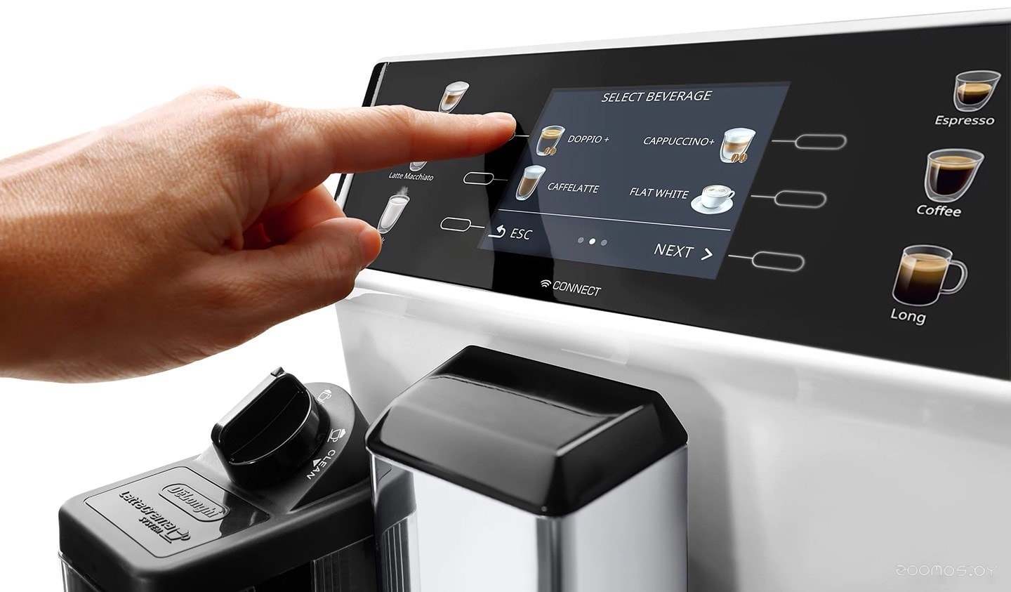 Эспрессо кофемашина Delonghi PrimaDonna Class Evo ECAM550.65.W, фото 4