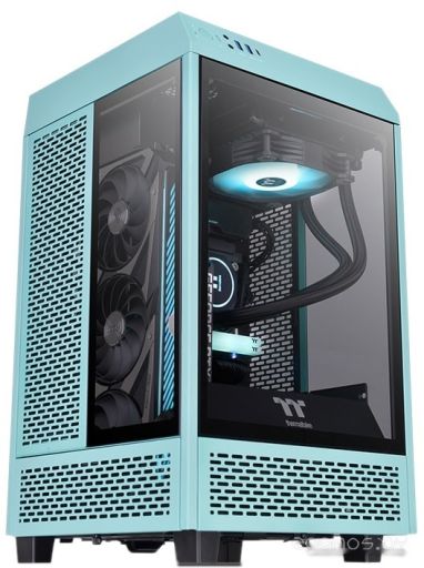 Корпус Thermaltake The Tower 100 Mini Turquoise CA-1R3-00SBWN-00, фото 1