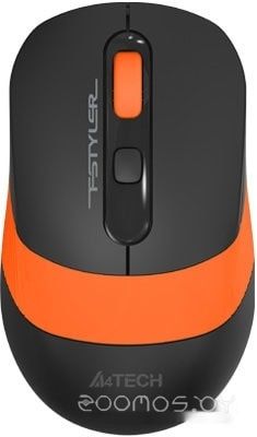 Мышь A4Tech Fstyler FG10S (черный/оранжевый), фото 1