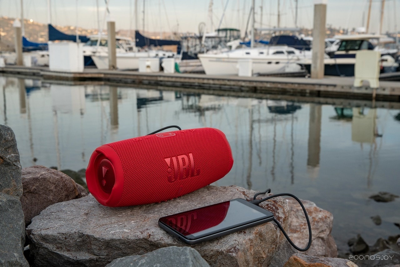 Беспроводная колонка JBL Charge 5 (белый), фото 13