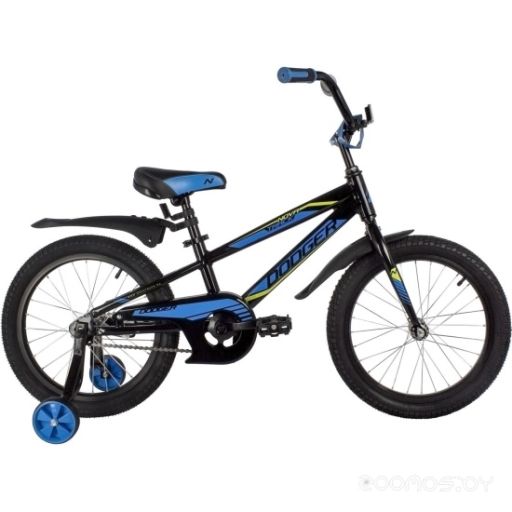 Детский велосипед Novatrack Dodger 18 (черный, 2022)