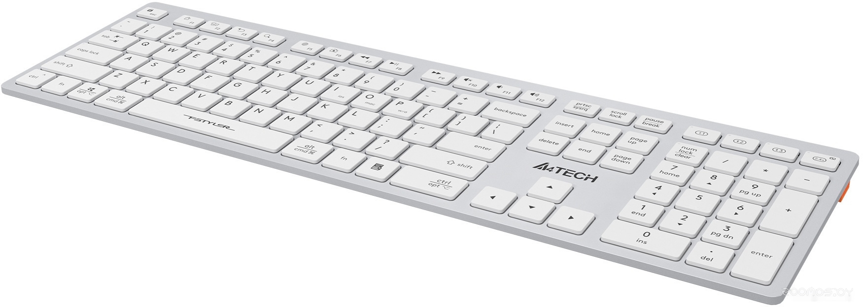 Клавиатура A4Tech Fstyler FBX50C (серебристый/белый), фото 8