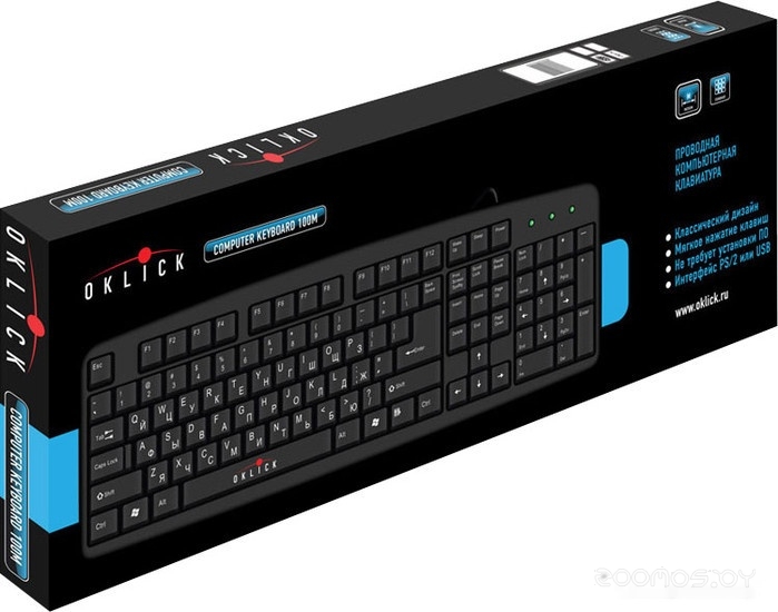 Клавиатура Oklick 100 M Standard Keyboard, фото 2