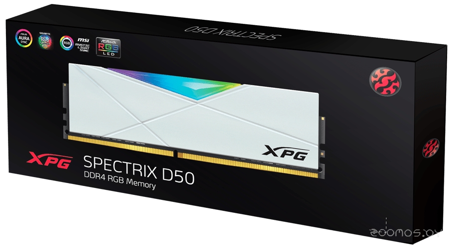 Оперативная память A-Data XPG Spectrix D50 RGB 2x8GB DDR4 PC4-25600 AX4U32008G16A-DW50, фото 2