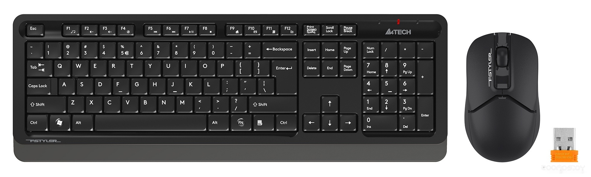 Клавиатура + мышь A4Tech Fstyler FG1012 (черный), фото 2