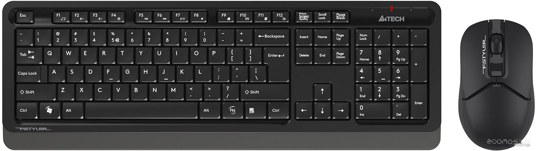 Клавиатура + мышь A4Tech Fstyler FG1012 (черный), фото 1