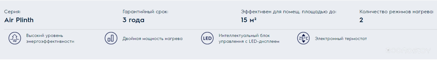 Конвектор Electrolux ECH/AG-1500PE, фото 6