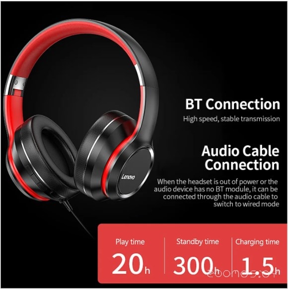 Наушники Lenovo HD200 (черный), фото 4