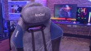 Кресло Aerocool Duke Steel Blue (черный/синий)