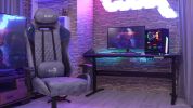 Кресло Aerocool Duke Steel Blue (черный/синий)