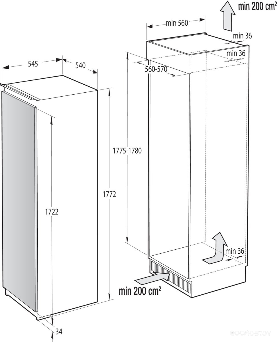 Однокамерный холодильник Gorenje RI4182E1, фото 2