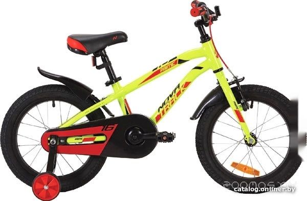 Детский велосипед Novatrack Prime 16 (зеленый/красный, 2019)