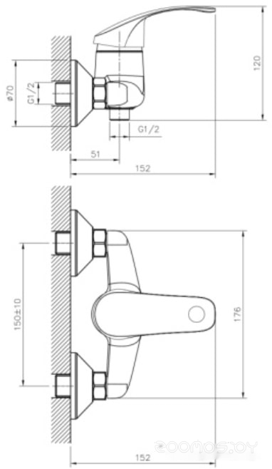 Смеситель DecoRoom DR71055, фото 2