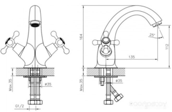 Смеситель DecoRoom DR54011, фото 2