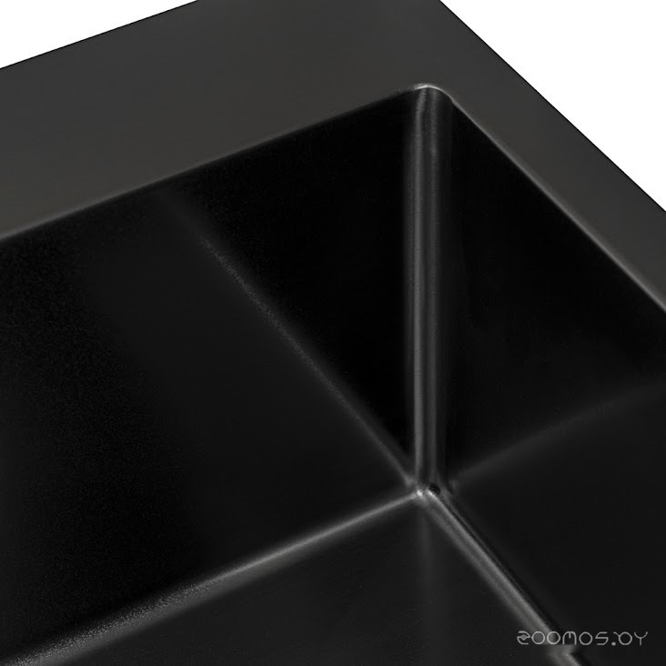 Кухонная мойка Zorg ZRN 4944 Nano PVD Gunblack, фото 4