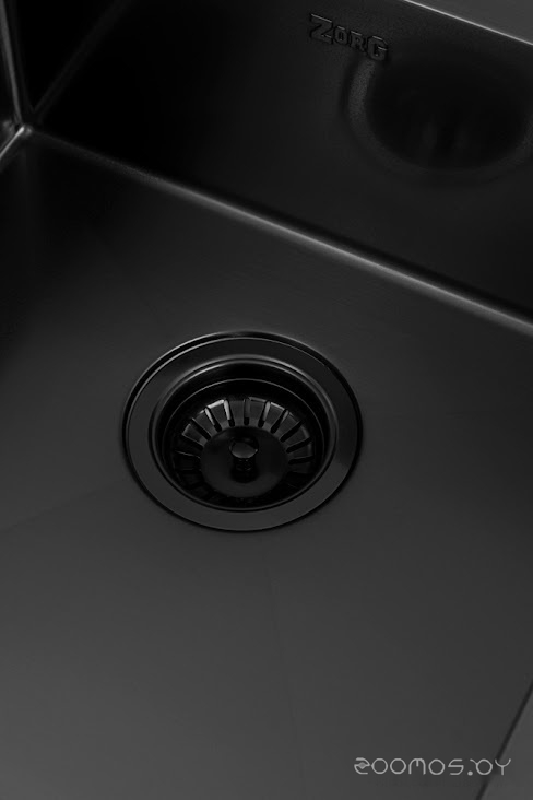 Кухонная мойка Zorg ZRN 4944 Nano PVD Gunblack, фото 3