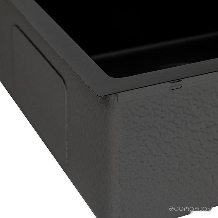 Кухонная мойка Zorg ZRN 4944 Nano PVD Gunblack, фото 5