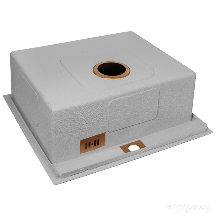 Кухонная мойка Zorg ZRN 5055 Nano PVD Gold Rosy, фото 7