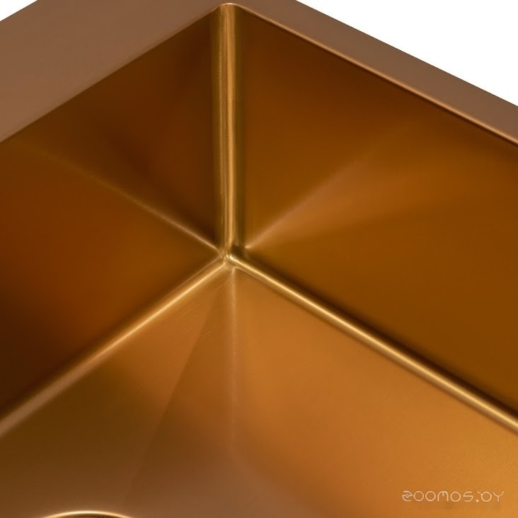 Кухонная мойка Zorg ZRN 5055 Nano PVD Gold Rosy, фото 3
