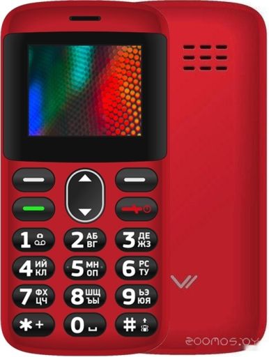 Кнопочный телефон Vertex С311 (красный)