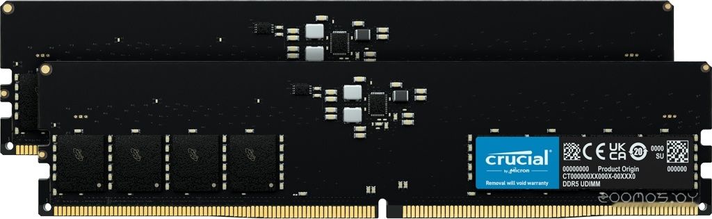 Оперативная память Crucial 2x16GB DDR5 PC5-38400 CT2K16G48C40U5