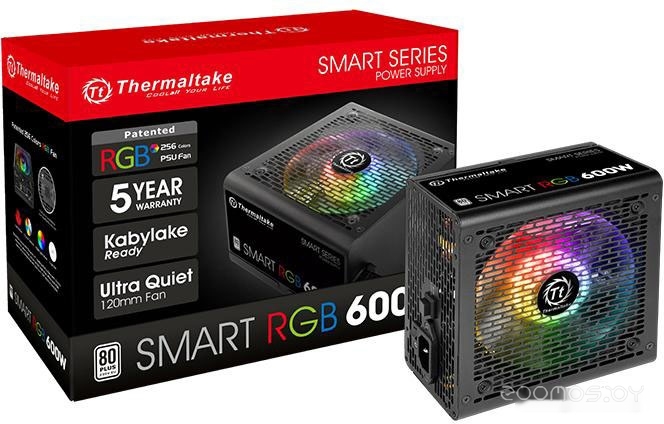 Блок питания Thermaltake Smart RGB 600W SPR-0600NHSAW, фото 5