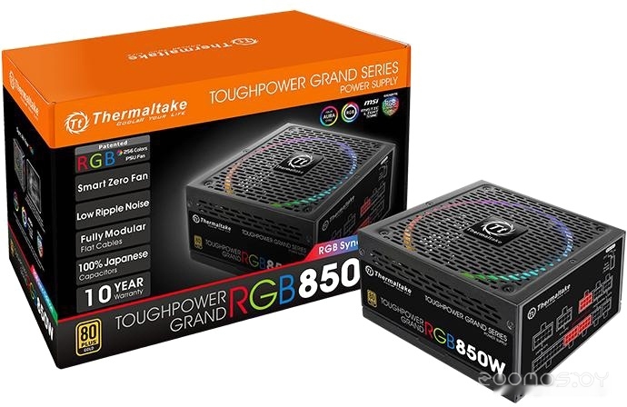 Блок питания Thermaltake Toughpower Grand RGB 850W Gold RGB Sync TPG-850AH3FSGR, фото 12