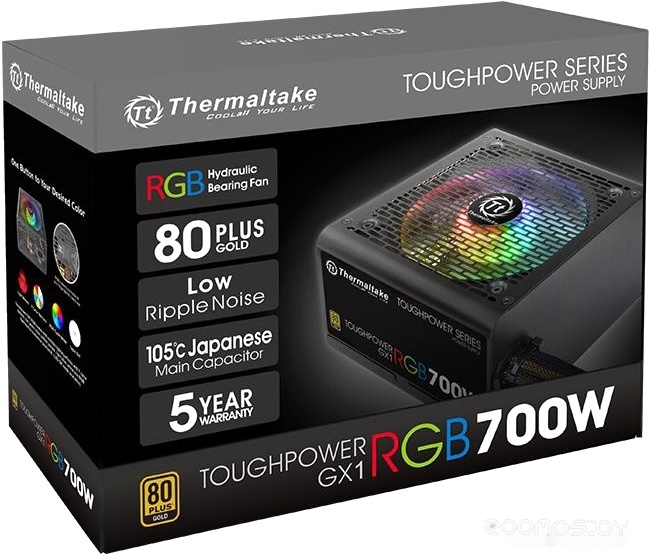 Блок питания Thermaltake Toughpower GX1 RGB 700W Gold TP-700AH2NKG, фото 8