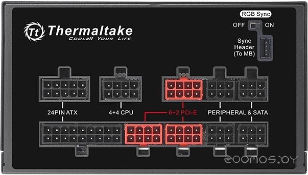 Блок питания Thermaltake Toughpower Grand RGB 850W Gold RGB Sync TPG-850AH3FSGR, фото 8